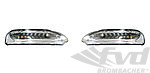 Additional head light set LED - Clear - "991 Turbo S-Style" - 997.2
