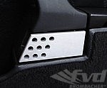 Interior Door Handle Set 993 / 993 Turbo / 993 GT2 - Aluminium - Perforated - Silver