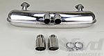 Muffler 911 3.2 L - Sport - GT3 Style - Stainless Steel - 2 in x 2 out - Ø 90 mm (3.5") Tips