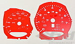 FVD Brombacher Instrument Face Set 95B.1 Macan GTS - Guards Red - PDK - MPH - Illuminated Logo