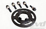 Wheel Spacer Front - 10mm - Hub Centric - Anodized with Bolts - Black - Sold Individually
