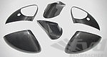 Exterior Mirror Set (6 pieces) - Varnished Carbon - 958 Cayenne