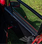Front Garnish Rails (left/right - 2 pieces) - Carbon Fiber - Power Mirrors - 911/930 74-89 Coupe