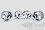 Set of 4 rims - Turbo Style - Silber (8,5+10 x18ET52/40)