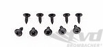 Tapping screw black  4,8x13mm ( Set of 10 )