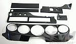 Complete Carbon Dash Set 964 / 993 - Right Hand Drive - Carbon Overlay - Cars Without AB