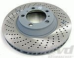 Brake disc 996GT3 cup front left Ø350x34mm (can replaced ceramic GT3/GT2)