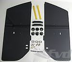 RS Inner Door Panel Conversion Set - Carbon - Yellow Straps + E Windows + RS Hardware