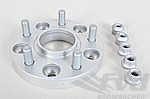 Wheel Spacer - 23 mm - Silver - Hub Centric - Sold Individually