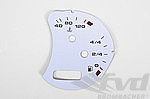 gauge face fuel tank  white Boxster/996/Turbo/GT2  w/o BC