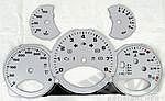 FVD Brombacher Instrument Face Set 997.2 Turbo / Turbo S - Silver - PDK - KPH - Without Logo