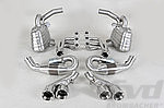 Street Exhaust System 997.1 - Brombacher Edition - 200 Cell HD Sport Cats - Dual 3.5" (90 mm) Tips