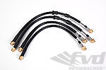 Stainless Brake Lines - 955 / 957 Cayenne - For 17" Ø Brake Rotors Only