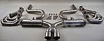 Race Exhaust System 987.2 Cayman - 200 Cell Cats / Bypass - Dual 3.5" (90 mm) Tips