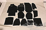 Carpet Set 993 - Complete - Black - Coupe and Targa - Fine Velour -  Without Sound Package