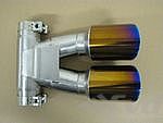 Dual Exhaust Tips 987.2 Boxster / S - Brombacher Edition - Motorsport Titanium - 3.5" (90 mm)