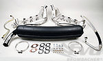 Free Flow Exhaust Kit 911 3.2 L - Sport - With Heat - Single Outlet - ø 70 mm Tip