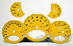 Gauge Faces speed yellow 997.2 GT3/RS manual mph