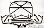 Roll Cage 987.1 and 987.2 Cayman - Steel - Weld-in - X-Diagonal + V Strut Roof Bar + Harness Bar