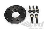 Wheel Spacer - 15 mm - Hub Centric - Anodized with Bolts - Black - Sold Individually