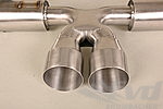 Race Exhaust System 987.1 Boxster / Cayman - Catalytic Bypass - Dual 3.5" (90 mm) Tips - Under Axle