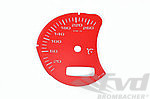 gauge face km/h    red  Boxster  with BC