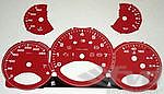 FVD Brombacher Instrument Face Set 997.1 Turbo - Guards Red - Manual - KPH - Celcius - With Logo