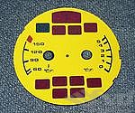 gauge face yellow 964/993 Oiltemp.Oilpress. C2