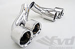 Exhaust Tips 997.2 C2S / C4S  - Brombacher Edition - Polished Double Walled Stainless - Dual Round