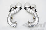 Exhaust Tip Set 957 Cayenne Turbo - Brombacher Edition - Quad Oval - Polished Stainless Steel