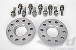 Spacer Set Macan - 10 mm - Silver - Hub Centric - Sold as a Pair
