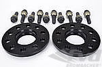 Spacer Set Macan - 12 mm - Black - Hub Centric - Sold as a Pair