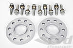 Spacer Set Macan - 12 mm - Silver - Hub Centric - Sold as a Pair