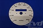 gauge face silver 965/993 Turbo Speedometer MPH +