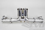 Center Muffler Bypass 997 GT3/RS "Brombacher " Stainless Steel,  with 3.5" (90mm) tips