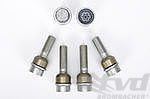 Wheel Lock Kit - 7 mm Front + 15 mm Rear Spacers - Silver