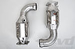 Sport Exhaust System 997.1 Turbo - Brombacher - Stainless Steel - 200 Cell Sport Cats - For OEM Tips