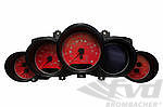 FVD Brombacher Instrument Face Set 958.1 Cayenne GTS - Guards Red - Tiptronic - KPH - With Logo