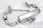 Exhaust System 991.1 GT3 - Brombacher Edition - 200 Cell Catalytics - Dual 3.5" (90 mm) Tips