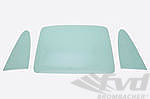 Rear & Quarter Polycarbonate Lightweight Window Set 964 / 993 Coupe - 3mm - Green - With Seals