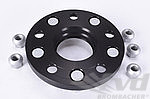 Wheel Spacer - 15 mm - Black - Hub Centric - Sold Individually