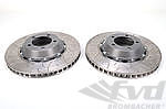 Brembo Type III Slotted Rotor Set 991.1 Turbo and 991.2 Turbo - REAR - 380 x 30 mm - Steel Brakes