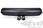 Muffler 911 F Model - Sport - Coated Steel - 2 in x 2 out - Center Exit GT3 Style - Ø76 mm (3") Tips