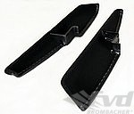 Inner Door Pocket Set 911 / 964 - Black - Carpet - Leatherette Trim
