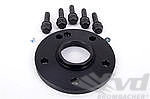 Wheel Spacer  Cayenne - 15 mm - Hub Centric - Anodized with Bolts - Black - Sold Individually