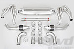 Exhaust System 964 - RACE - 100 Cell Catalytics - Dual Outlet - Without Heat - Round Tips