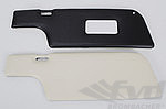 Sun visor Set 911 Coupe, "with mirror right" black/beige