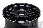 BBS CH-R Centerlock - 12 x 20 Offset 44 - Satin Black with Polished Stainless Lip