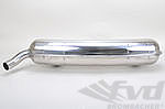 Muffler 911 2.7 L  8/1973-7/1975 - OEM - Stainless Steel - 2 in x 1 out - Ø 60 mm (2.36") Tip