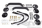 RS Door Handle + Pull Kit 911 / 930 / 964 / 993 - Black Leather Handles + Black Door Pulls